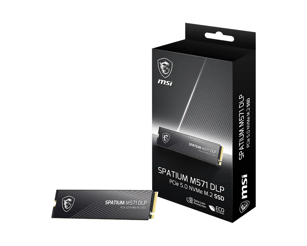 MSI SPATIUM M571 DLP PCIe 5.0 NVMe M.2 2TB 2TB M.2 PCI Express 5.0 (NVMe)