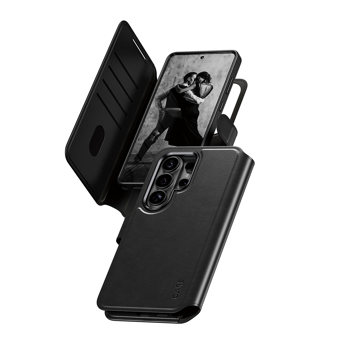 PanzerGlass CARE™ by ® Tango 2-in-1 Wallet Case w. Qi Samsung Galaxy S26 Ultra Beskyttelsescover Transparent