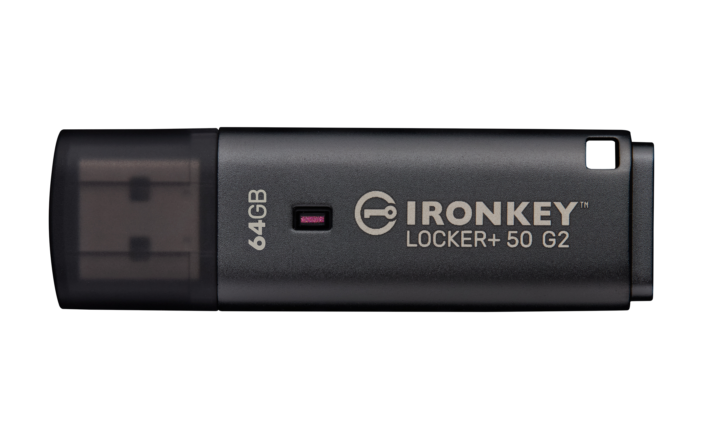 Kingston Technology IronKey Locker+ 50 G2 64GB 3.2 Gen 1 USB stick Sort