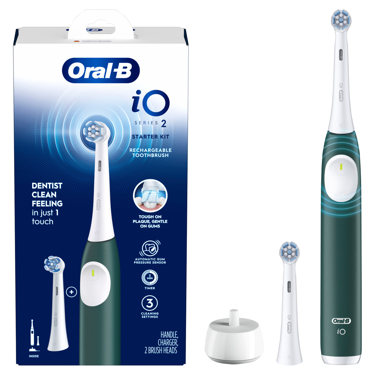 Oral-B 615204 Elektrisk tandbørste Grøn Grøn Grøn Grøn