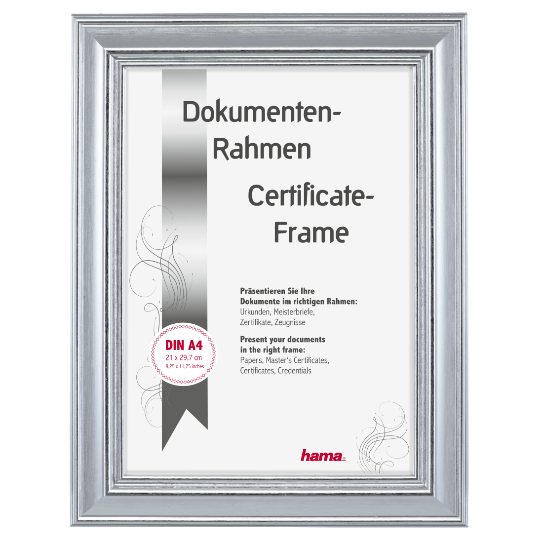 Hama Lobby silber 21x29,7 Kunststoff DIN A4 175811