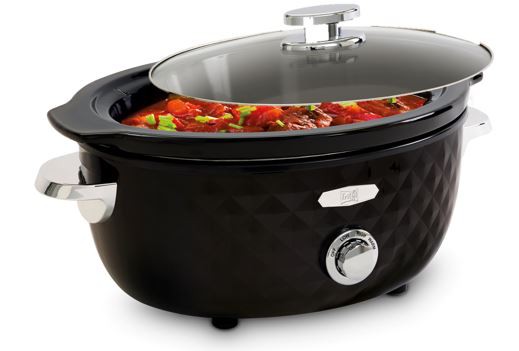 FRITEL Family Slow cooker 5.5liter 210W Sort/krom