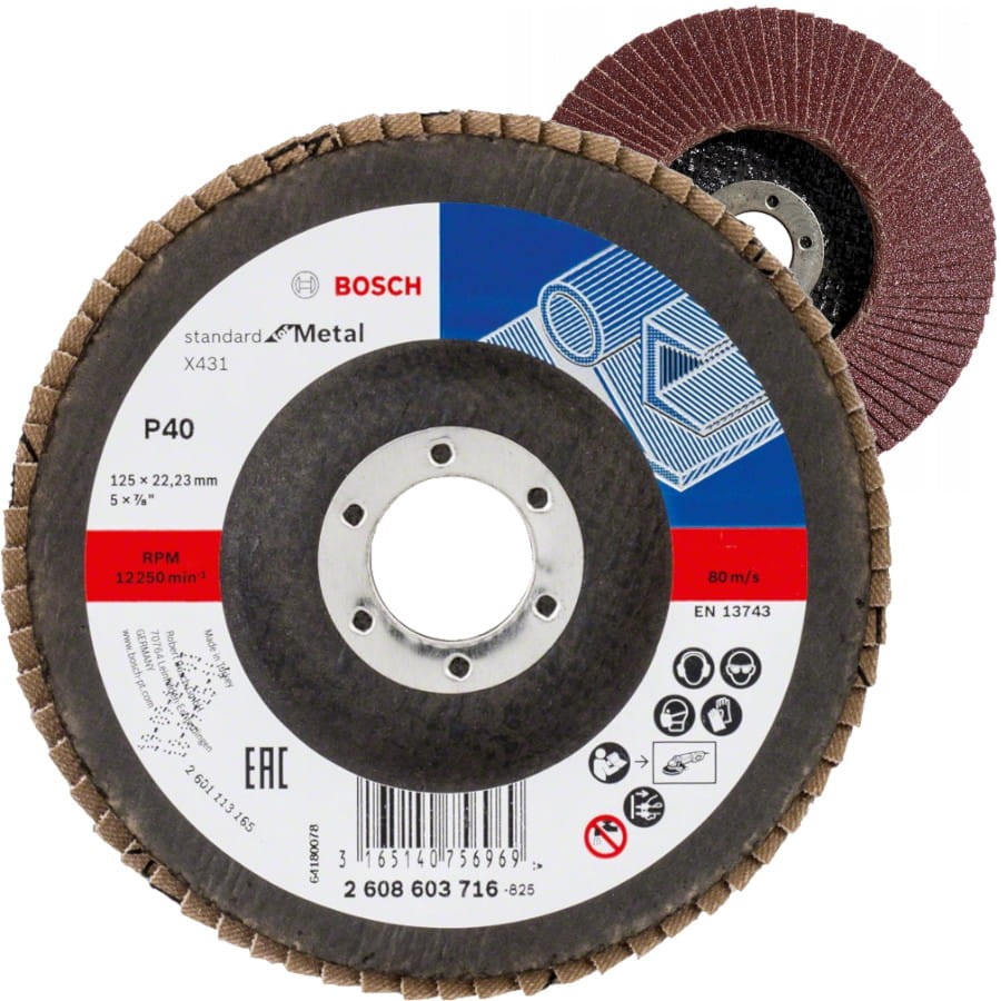 SCIERNICA TALERZ. 125/ 40 X431 STANDARD FOR METAL BOSCH