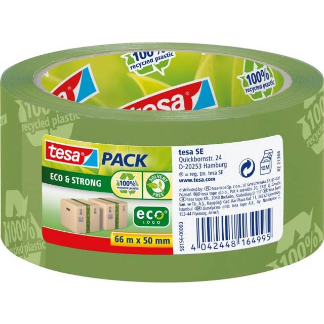 tesapack Eco & Strong 66m 50mm braun (bedruckt) -Packband-