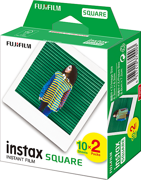 1x2 Fujifilm Instax Square Film white frame NEW
