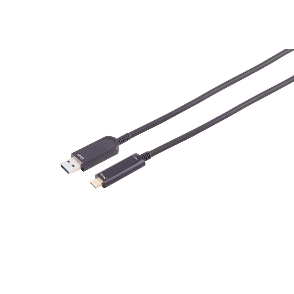 Optical USB-A adapter cable, USB-C, 3.2, 10G, 25m