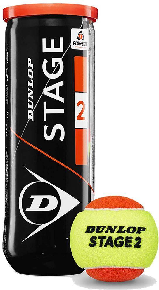 TENNIS BALLS DUNLOP STAGE 2 ORANGE ITF
