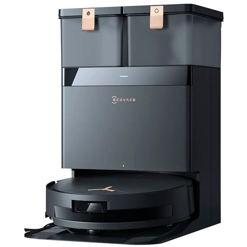 ECOVACS DEEBOT T50 MAX PRO OMNI Gen2 Schwarz Saugroboter mit Reinigungsstation