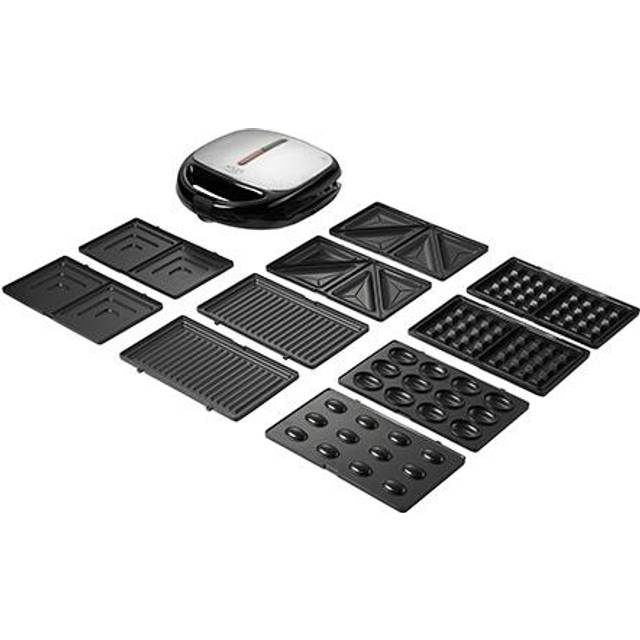 Adler Multifunctional baking device 5 in 1 AD 3040 Black, inox, Number of plates 5, Ceramic coating