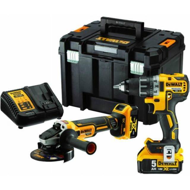 Zestaw elektronarzedzi Dewalt DEWALT.ZESTAW COMBO 18V DCK2020P2T (DCD791+DCG405) 2x5,0Ah TSTAK DCK2020P2T-QW