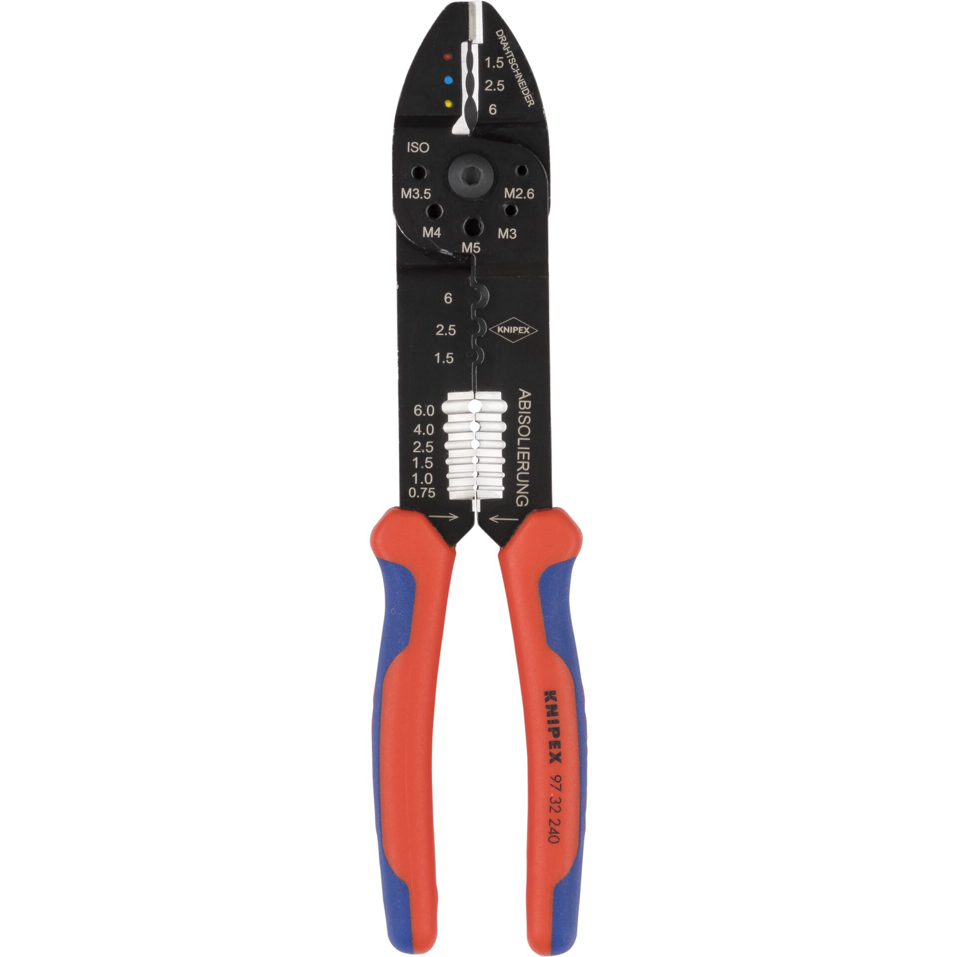 Knipex 97 32 240 Kabel-Crimper Crimpwerkzeug Schwarz