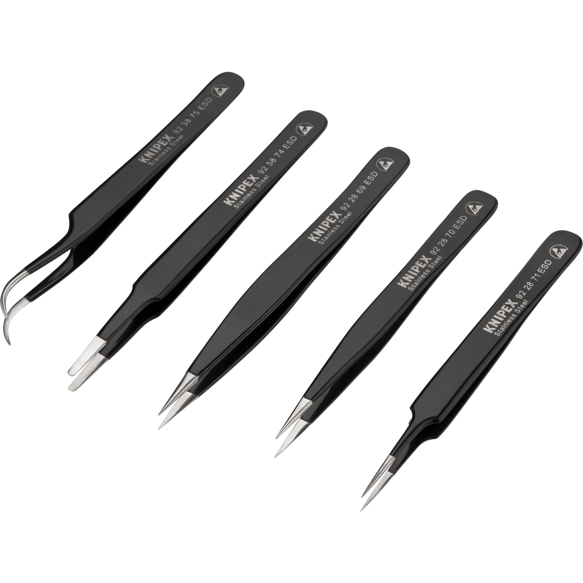 KNIPEX Universalpinzetten-Set, ESD 5tlg