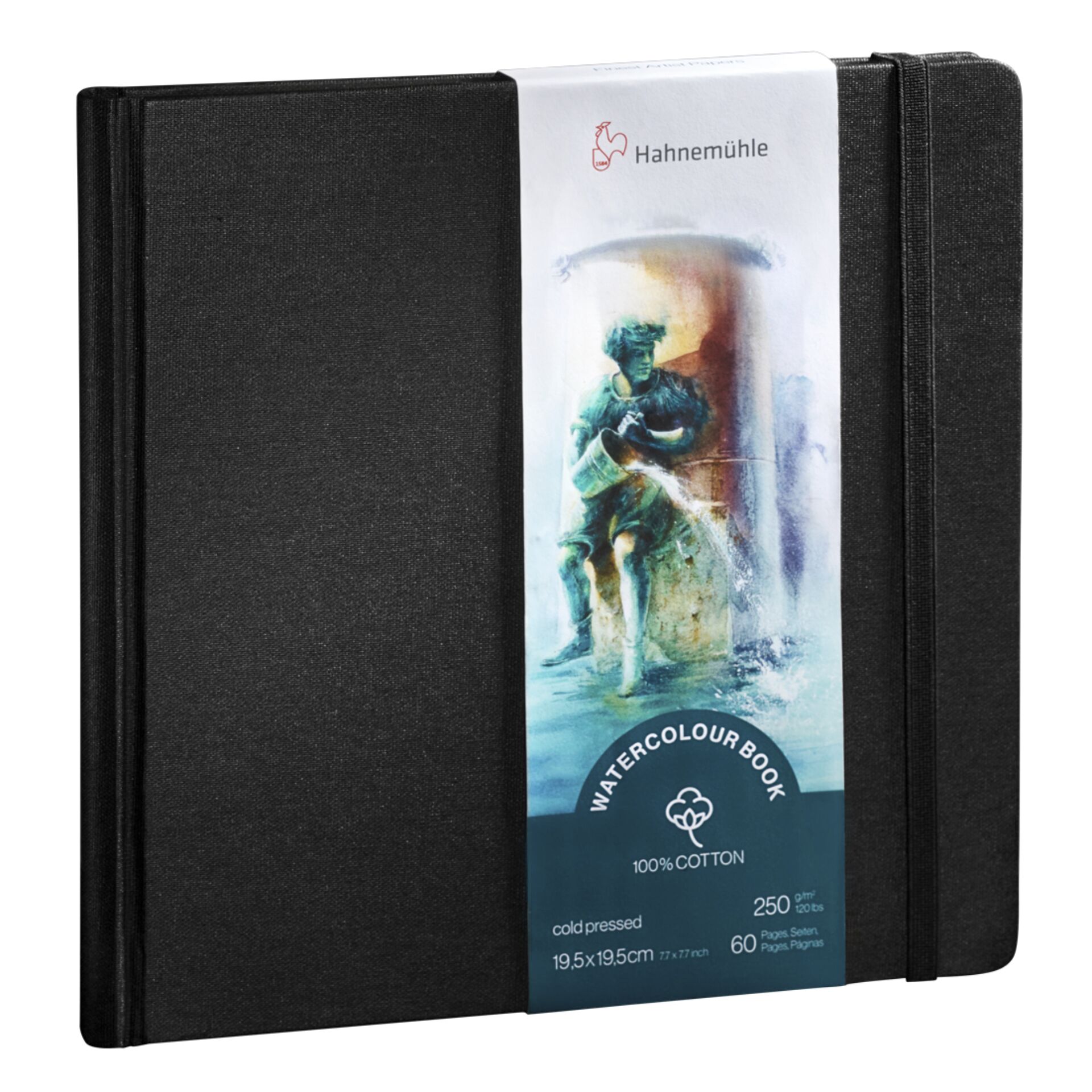 Hahnemühle Watercolour Book 19,5 x 19,5 cm 60 Seiten 250 g