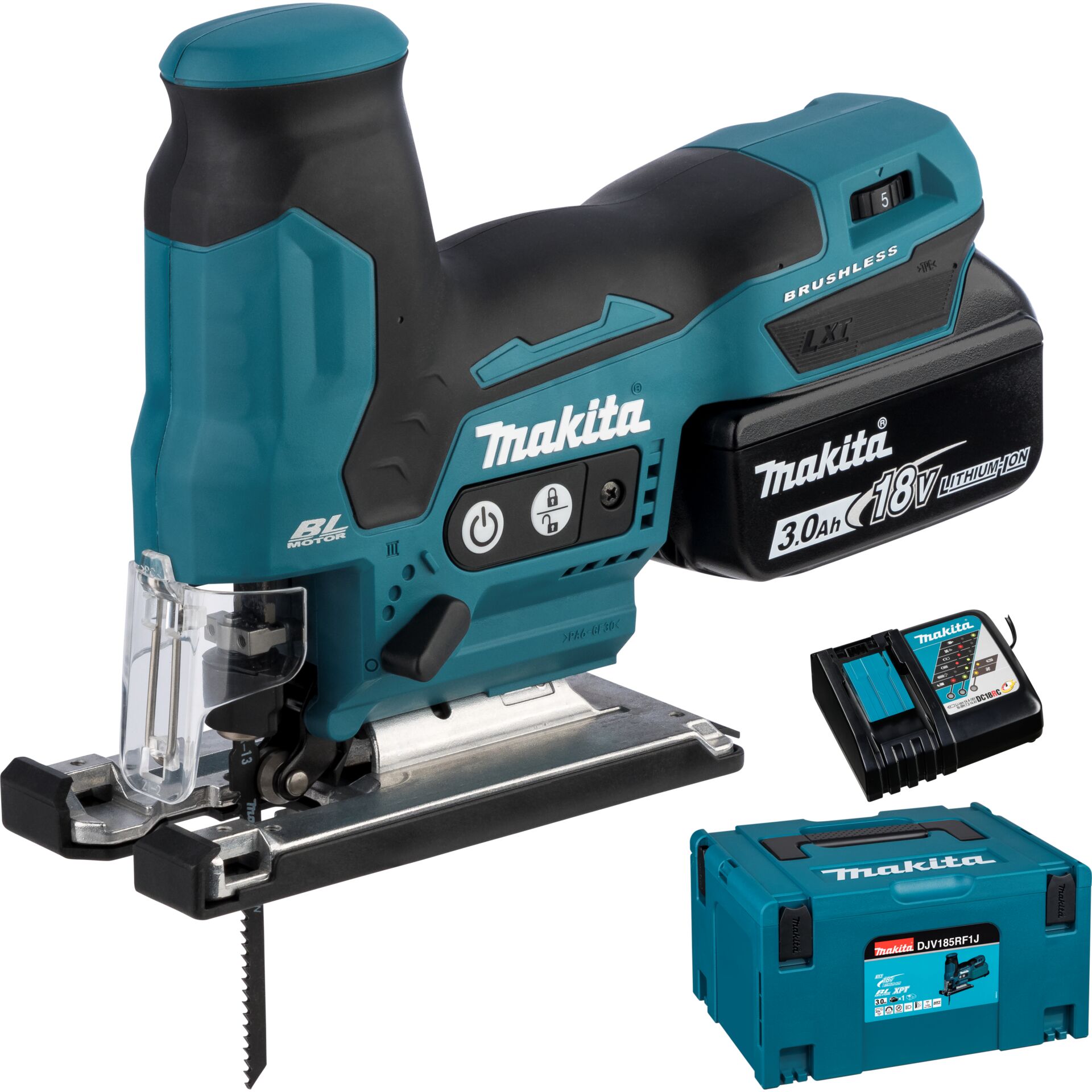 Makita DJV185RF1J Stiksav 18V